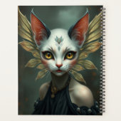 Prachtig Cat Fairy portret Planner (Achterkant)