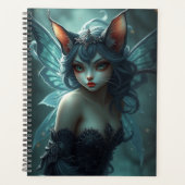 Prachtig Cat Fairy portret Planner (Voorkant)