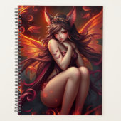 Prachtig Cat Fairy portret Planner (Voorkant)