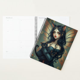 Prachtig Cat Fairy portret Planner