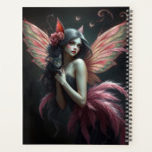 Prachtig Cat Fairy portret Planner (Achterkant)