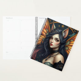 Prachtig Cat Fairy portret Planner