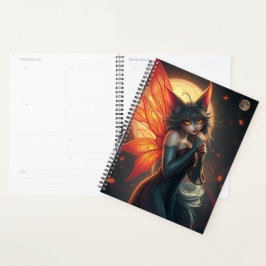 Prachtig Cat Fairy portret Planner