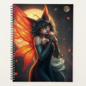Prachtig Cat Fairy portret Planner (Voorkant)