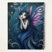 Prachtig Cat Fairy portret Planner (Achterkant)