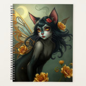 Prachtig Cat Fairy portret Planner (Voorkant)