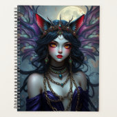 Prachtig Cat Fairy portret Planner (Voorkant)