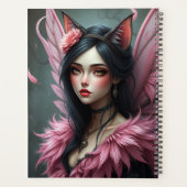 Prachtig Cat Fairy portret Planner (Achterkant)