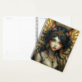 Prachtig Cat Fairy portret Planner