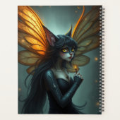 Prachtig Cat Fairy portret Planner (Achterkant)