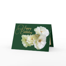 Prachtig chique witte roos bloemenboeket verjaarda