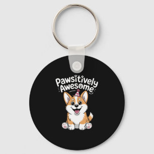 Prachtig Corgi Verjaardag Hond Shirt Sleutelhanger