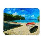 Prachtig Curacao tropisch eiland landschap Magneet (Horizontaal)