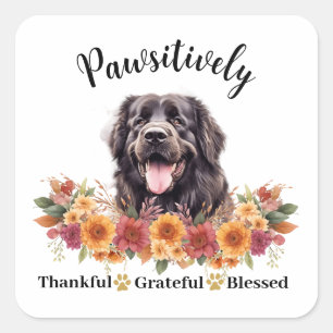 Prachtig Dankbaar Gezegend Mooie Hond Vierkante Sticker