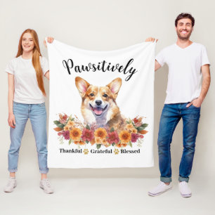 Prachtig Dankbare Gezegende Cute Hond Fleece Deken