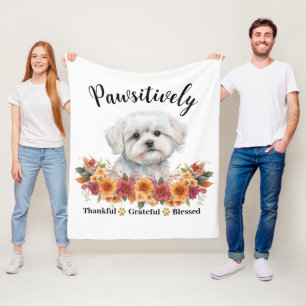 Prachtig Dankbare Gezegende Cute Hond Fleece Deken