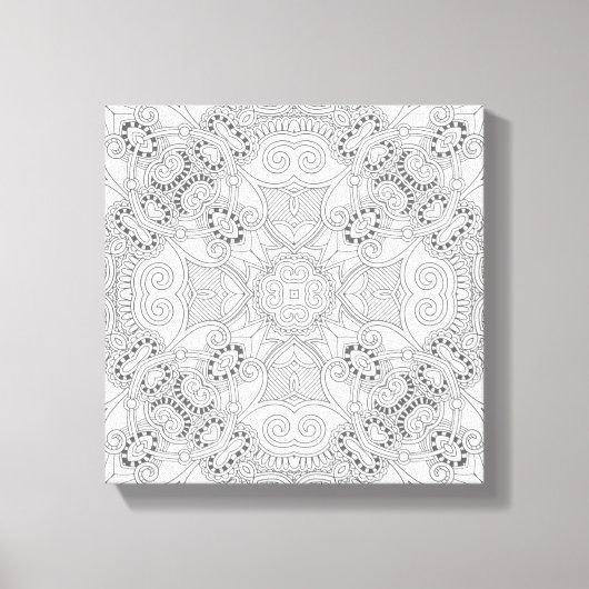 Prachtig design Zendoodle 6 Canvas Afdruk (Voorkant)