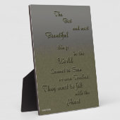 Prachtig ding met hart - Helen Keller Fotoplaat (Zijkant)