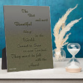 Prachtig ding met hart - Helen Keller Fotoplaat (Zijkant)