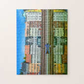 prachtig dorp legpuzzel (Verticaal)