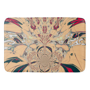 Prachtig eenvoudig, op maat gemaakt bloemmotief badmat