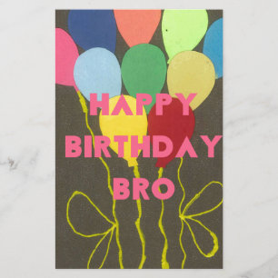 Prachtig , eenzaam Happy Birthday Bro Briefpapier