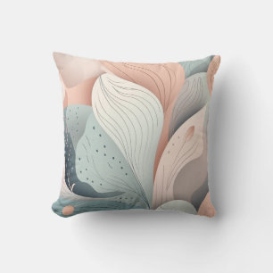 Prachtig elegant pastelblad design kussen