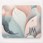 Prachtig elegant pastelblad design muismat (Voorkant)