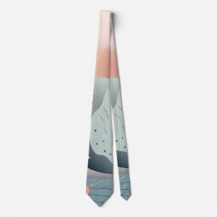 Prachtig elegant pastelblad design stropdas