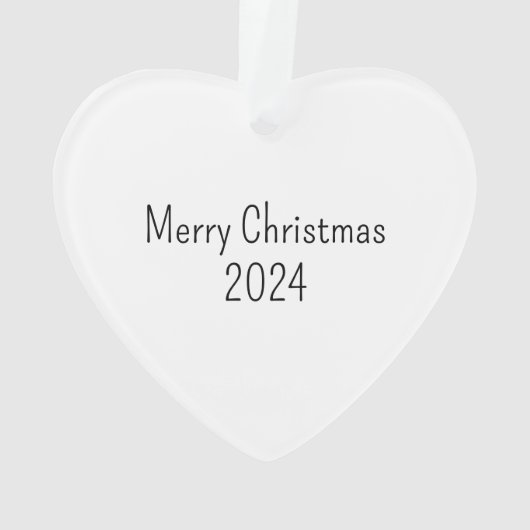 Prachtig en Geweldige Bijbelvers Kerst Hart Ornament (achterkant)