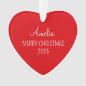 Prachtig en Geweldige Bijbelvers Kerst Hart Ornament (achterkant)