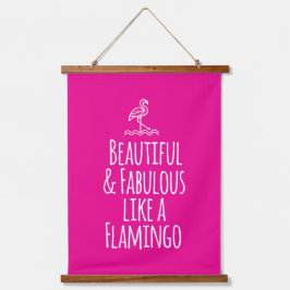 Prachtig en prachtig als een flamingo hangend wandkleed