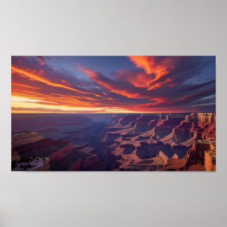 Prachtig en verheffend Poster van de Grand Canyon