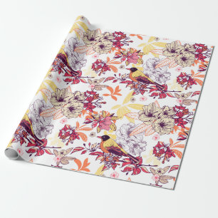 Prachtig Floral patroon Cadeaupapier