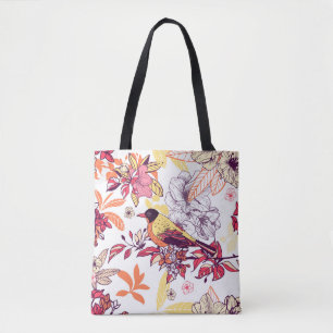 Prachtig Floral patroon Draagtas