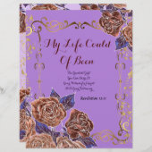 Prachtig gedicht mijn levensgedicht op gepersonali (Voorkant / Achterkant)