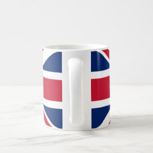 Prachtig gedrukte vlag van het Verenigd Koninkrijk Koffiemok