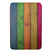 Prachtig gekleurde houten planken badmat (Voorkant Verticaal)