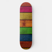 Prachtig gekleurde houten planken skateboard (Voorkant)