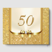 Prachtig gepersonaliseerd 50e Jubileum gastenboek (Achterkant)