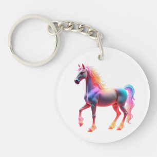 Prachtig glanzend paard sleutelhanger