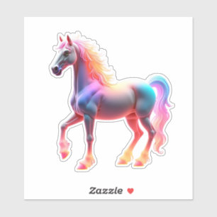 Prachtig glanzend paard sticker
