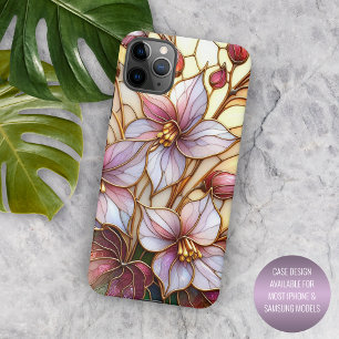 Prachtig Glas in lood bloemenkunstpatroon iPhone 11 Pro Max Hoesje