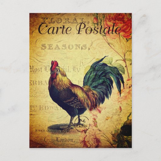 Prachtig  Golden Rooster Briefkaart (Voorkant)