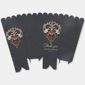 Prachtig gotisch hart bedankdoosjes (Ongevouwen)