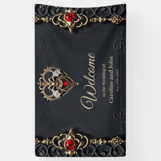 Prachtig gotisch hart spandoek (Verticaal)