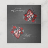 Prachtig gotisch Victoriaans hart (Buitenkant ongevouwen)