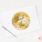 Prachtig goud dank u stickers (Envelop)