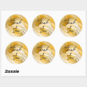 Prachtig goud dank u stickers (Vel)