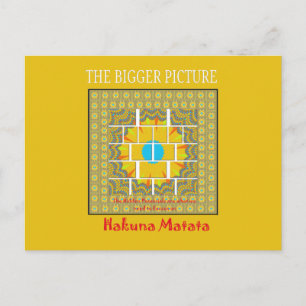 Prachtig goudgeel verbazingwekkend grafisch ontwer briefkaart